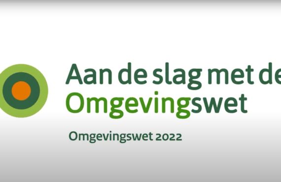 Afbeelding met tekst: Aan de slag met de omgevingswet, betreft link naar youtube video